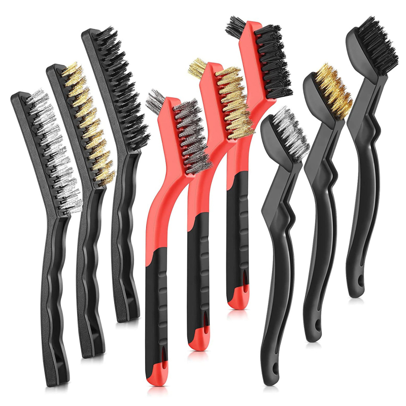 9-частен комплект телени четки за дома и автомобилна употреба