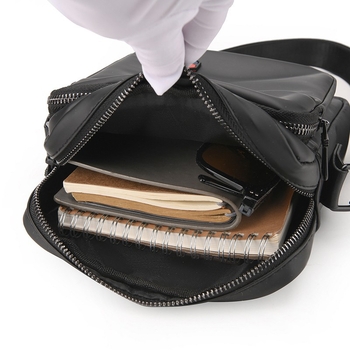 Vyrų pečių krepšys, atsparus vandeniui Oxford audiniui, miesto paprastas stilius, didelė talpa, poliesterio įdaila