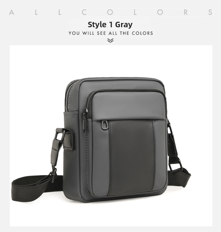 Vyrų pečių krepšys, atsparus vandeniui Oxford audiniui, miesto paprastas stilius, didelė talpa, poliesterio įdaila