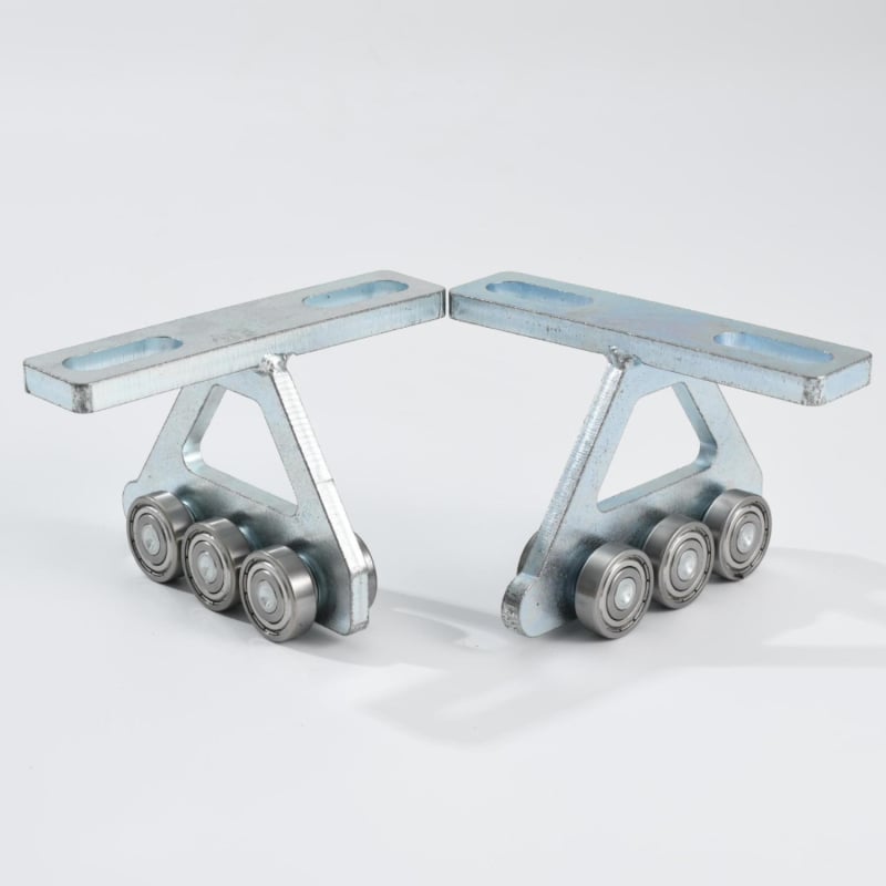 6-колелна електрическа кранова колонна ролкова количка за релси, неръждаема стомана, Hui Hao