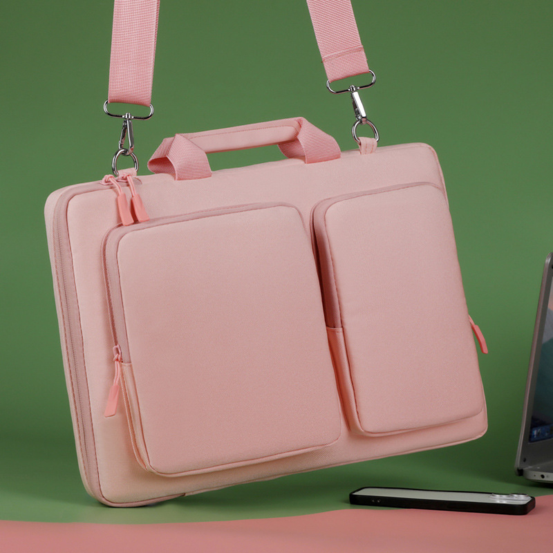 Stilinga nešiojamojo kompiuterio rankinė iš kvėpuojančio oksfordo audinio, vieno spalvos dizainas, poliesterio pamušalas, unisex dizainas.