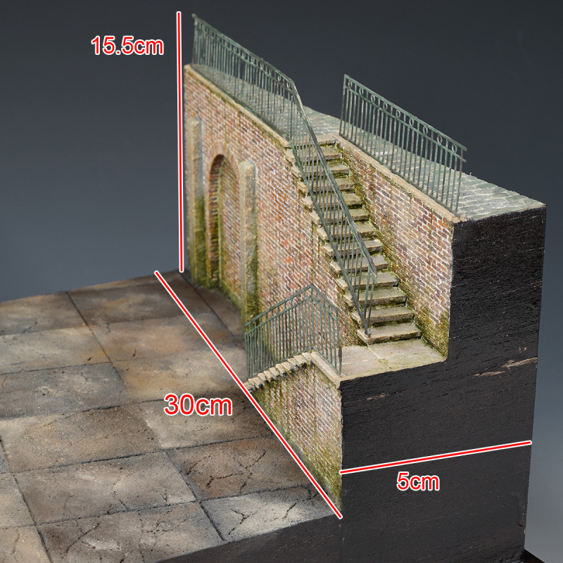 Дървен архитектурен модел за сцена - открит завод, комплект за сглобяване, марка Ke zuo, без електричество