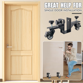 Количка за пренасяне на врати с плъзгащи ролки, тежък държач за панели (1 или 2 броя)