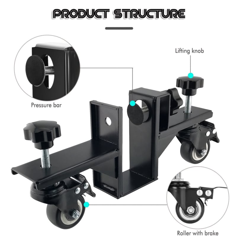Количка за пренасяне на врати с плъзгащи ролки, тежък държач за панели (1 или 2 броя)