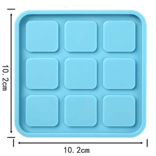 Formă circulară din silicon pentru piese XO tic-tac-toe, proiecte DIY cu rășină
