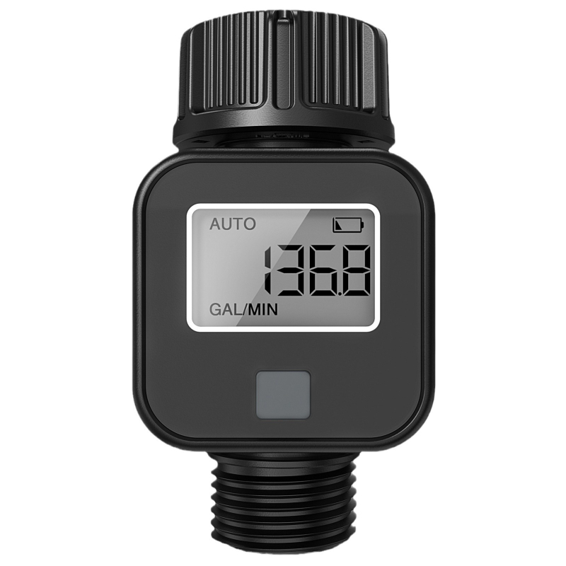 Vandens srauto matuoklis su LCD dideliu ekranu, matavimo diapazonas 99999 L, skirtas vandeniui, daugiafunkcinis elektroninis vandens skaitiklis