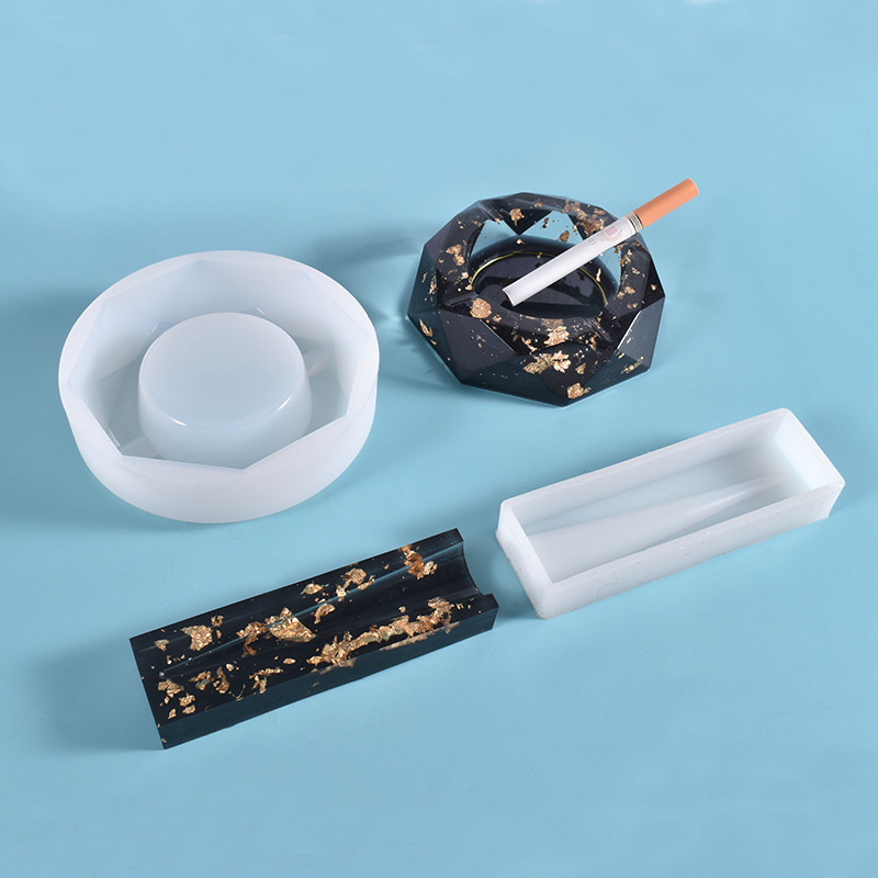 Szilikonból készült, téglalap alakú tortaforma – cigaretta hamutartóhoz, modern minimalista stílus