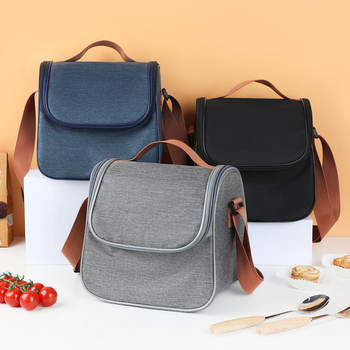 Пътуваща чанта за съхранение в корейски стил, полиестер, преносима чанта за обяд, термо чанта с голям капацитет за лед, ръчна, многофункционална