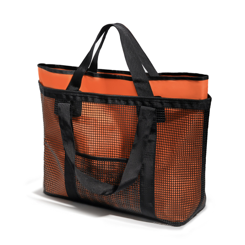 Kültéri tároló táska, kétfunkciós strandtáska hálós bevonattal, utazótáska - Származás: Jinhua, Zhejiang