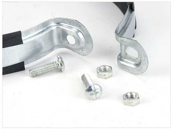 Galvanizirani željezni držač cijevi za PVC kanalizacijske cijevi i PPR vodovodne cijevi – fiksni klip