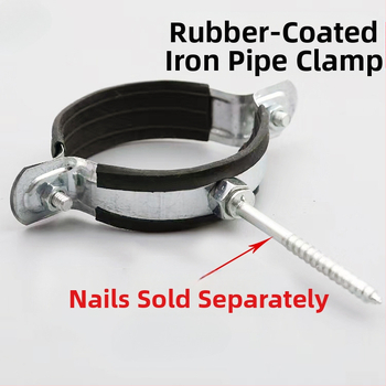 Galvanizirani željezni držač cijevi za PVC kanalizacijske cijevi i PPR vodovodne cijevi – fiksni klip