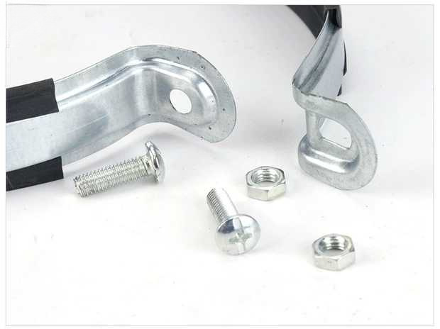 Galvanizirani željezni držač cijevi za PVC kanalizacijske cijevi i PPR vodovodne cijevi – fiksni klip