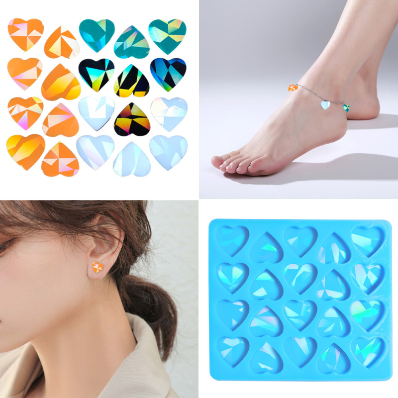 Silikoninė kepimo forma netaisyklingos formos DIY — įpakuota atskirame OPP maiše, išleista 2023 m.