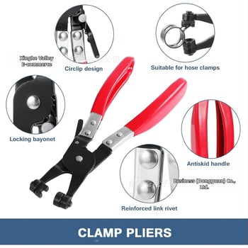 65Mn čelična opružna stezaljka za snop cijevi, nominalni i pričvrsni promjer 10–21 mm, Galaxy Valley