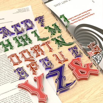 Μορφή σιλικόνης για κρεμαστά γράμματα στα αγγλικά (26 γράμματα) – ακανόνιστο σχήμα, για ρητίνη εποξυ κρυσταλλική DIY, καθρέφτης φινίρισμα, εύκολη αποδέσμευση από τη μήτρα