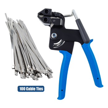 Alat za zatezanje kabelskih zipova | visokougljična čeli | samouzamačavajući mehanizam | 0,56 kg