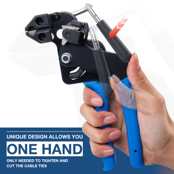 Alat za zatezanje kabelskih zipova | visokougljična čeli | samouzamačavajući mehanizam | 0,56 kg