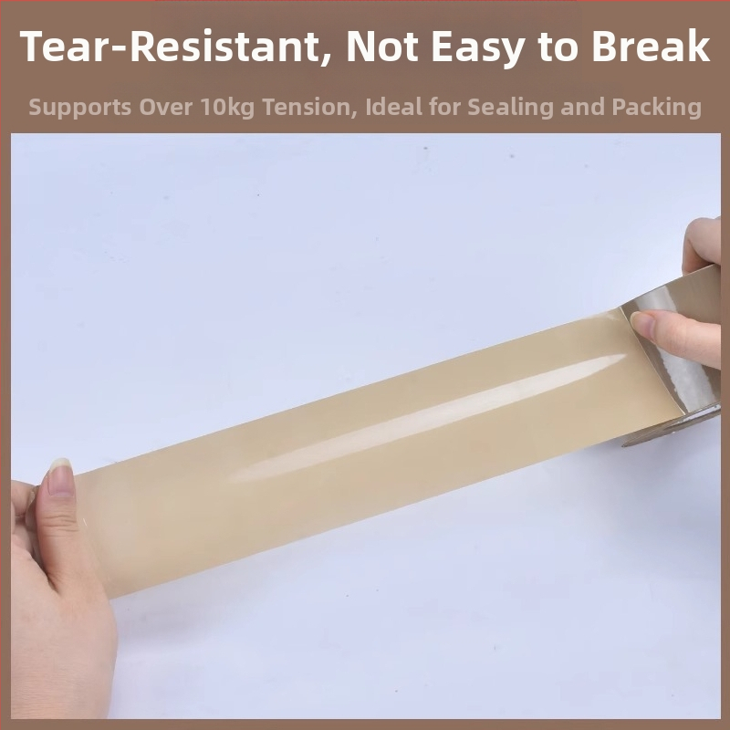 Tichá baliaca páska, BOPP základ, hrúbka 50U, lepiaci systém na báze horúceho tavenia, viskozita 100 N/m, teplotný rozsah -10 až 60°C