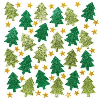 DIY χριστουγεννιάτικες αφρώδεις αυτοκόλλητες ετικέτες – αυτοκόλλητα σε σχέδια χιονονιφάδες και χιονάνθρωποι, 500 τεμάχια για παιδικές χριστουγεννιάτικες κατασκευές