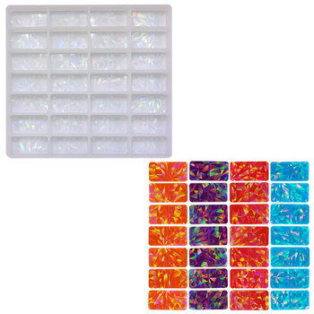 Καλούπι Domino σιλικόνης με οπτικό εφέ - ακανόνιστο σχήμα - σιλικόνη - για DIY ζαχαροπλαστική