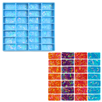 Καλούπι Domino σιλικόνης με οπτικό εφέ - ακανόνιστο σχήμα - σιλικόνη - για DIY ζαχαροπλαστική