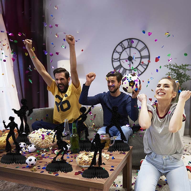 Honeycomb díszek rendezvényhelyszínhez — disco téma, papíralapú anyag, modern minimalista stílus