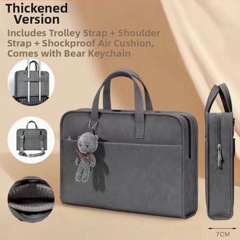 Τσάντα φορητού υπολογιστή με προστασία από πτώσεις, συμβατή με Apple φορητούς υπολογιστές, μινιμαλιστικός επενδυμένος σχεδιασμός crossbody