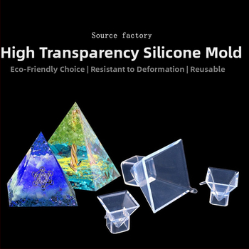 Φόρμα εποξειδικής ρητίνης - πυραμιδική σιλικόον φόρμα, υψηλής διαφάνειας, για αποξηραμένα λουλούδια