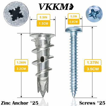 VKKM spirál-expanziós cső készlet – 50 db, műanyag anyag, nikkel bevonatú felület, 4.8-as osztály