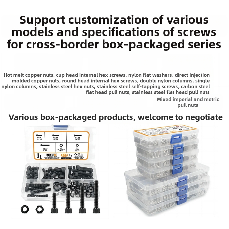 VKKM спирални разширителни тръби – комплект 50 броя, пластмасов материал, никелирана повърхност, клас 4.8