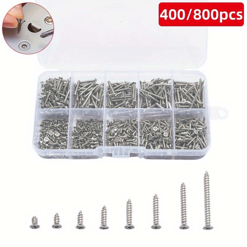 Önmetsző csavarok, lapos fejűek, szénacélból, háztartási használatra.