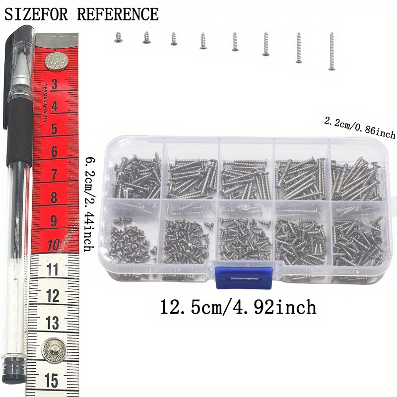 Önmetsző csavarok, lapos fejűek, szénacélból, háztartási használatra.