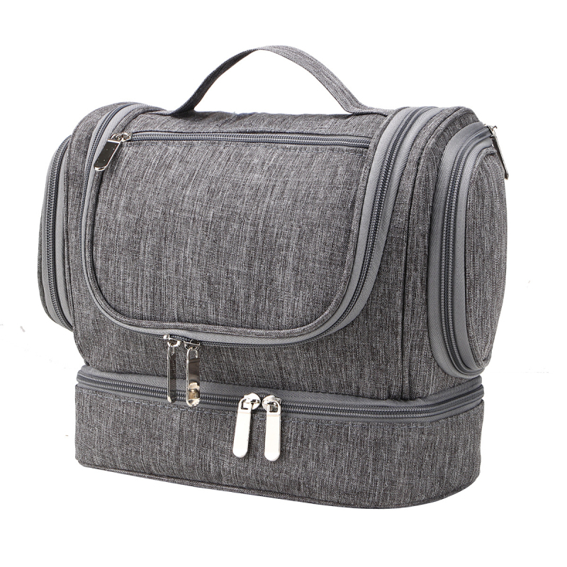 Kozmetikai táska, kocka alakú, Oxford szövetből, többfunkciós, utazáshoz ideális.