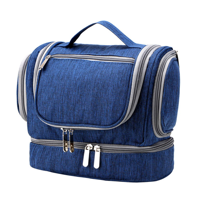 Kozmetikai táska, kocka alakú, Oxford szövetből, többfunkciós, utazáshoz ideális.