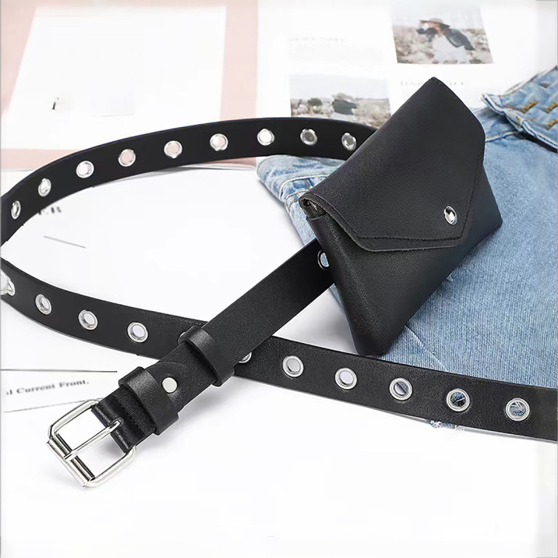 Női PU deréktáska – Urban Simplicity stílus, Butterfly Dance, tavasz 2024, mindennapi viseletre