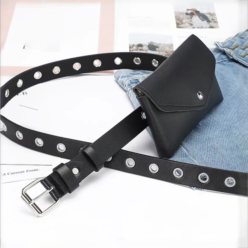 Női PU deréktáska – Urban Simplicity stílus, Butterfly Dance, tavasz 2024, mindennapi viseletre