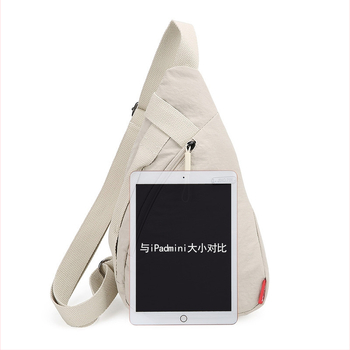 Férfi mellkas-táska, városi minimalizmus, vászon anyag, terheléscsökkentő funkció, poliészter belső