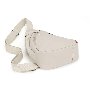 Férfi mellkas-táska, városi minimalizmus, vászon anyag, terheléscsökkentő funkció, poliészter belső