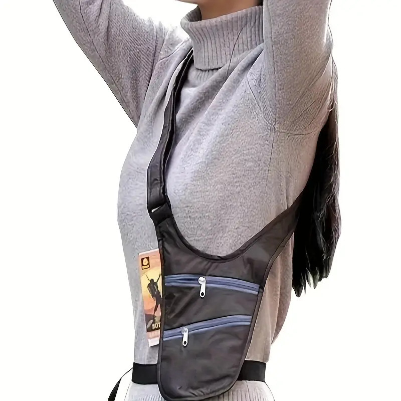 Nailona sporta crossbody soma — ultra viegla, anti-zādzību aizsardzība, regulējams siksniņa, ārējai lietošanai
