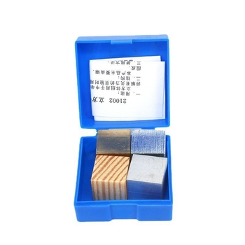 Учебен инструмент за физика за средно училище - Кубична и цилиндрична група, връзка маса и плътност, метална конструкция, 100 комплекта в кутия