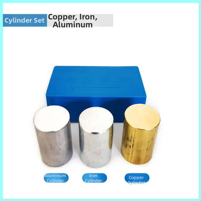 Prístroj na fyziku pre gymnázium - Sada kubických a valcových skupín, Vzťah hmota–hustota, Kovová konštrukcia, 100 sád v balení