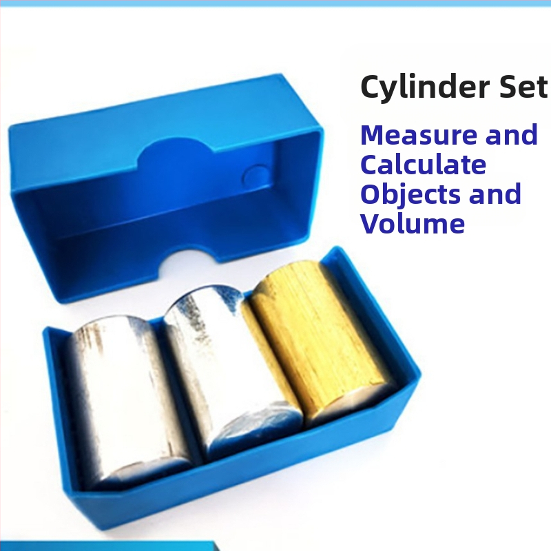 Учебен инструмент за физика за средно училище - Кубична и цилиндрична група, връзка маса и плътност, метална конструкция, 100 комплекта в кутия