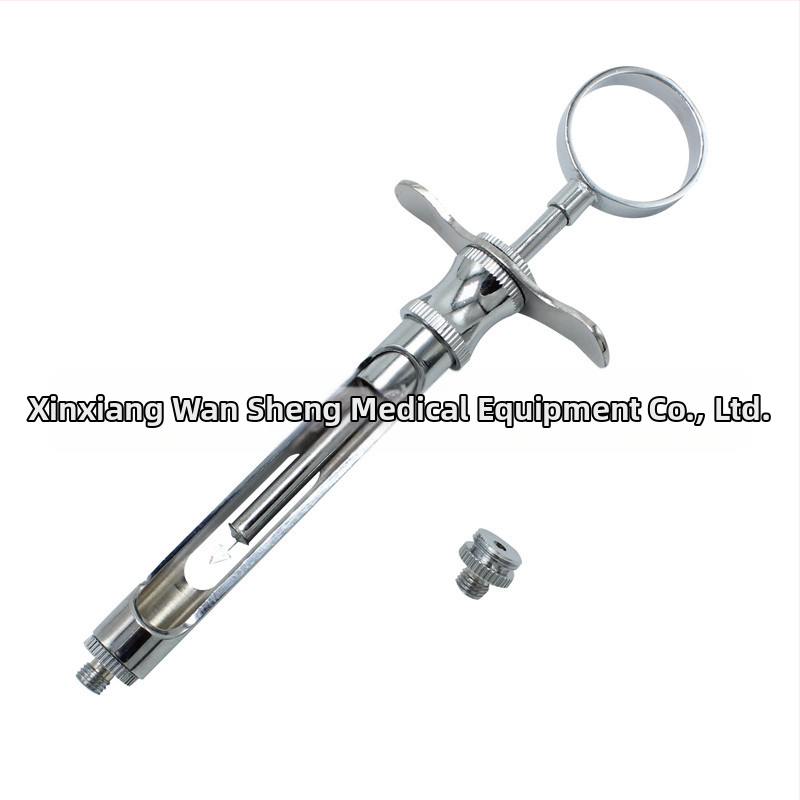 Зъболекарска спринцовка с два върха: кука и остър връх, неръждаема стомана, инструмент за устната кухина