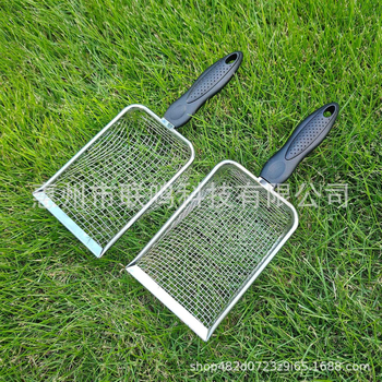 Nerūdijančio plieno sodo sietelis-lapta, skirta žemės, smėlio ir komposto sijojimui