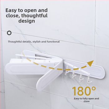 Sudijia πτυσσόμενος κρεμάστρα ρούχων με περιστρεφόμενη βάση για κάλτσες, κυκλικός σχεδιασμός με κλιπ, πλαστικό