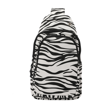 Vászon keresztpántos táska, utcai stílus, 2024 tavasz, cipzáras záródás, poliészter bélés, belső telefonzseb, belső patch zseb