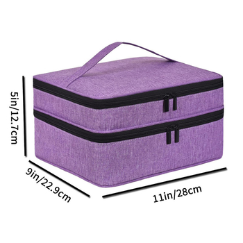 Νεσεσέρ μακιγιάζ σε κύβο σχήμα, πολυεστερικό, πολυλειτουργικό, χωρά μέχρι 42 μπουκάλια, ιδανικό για ταξίδια.