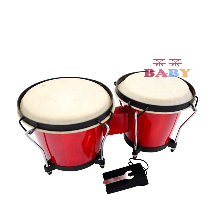 Tamburin gyerekeknek, fa testtel és bőr fejével