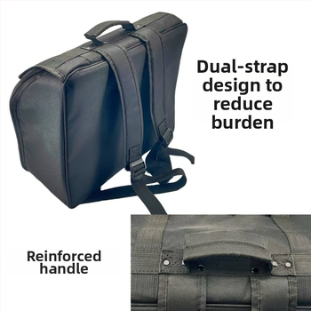 Чанта за бас музикален инструмент — полиестер, подплата полиестер, извита презрамка, износоустойчива, намалява натоварването