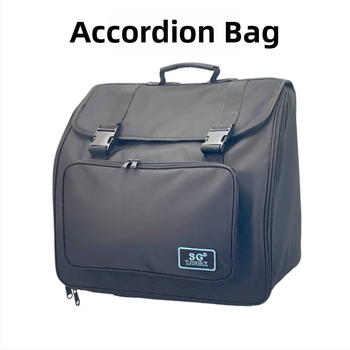 Чанта за бас музикален инструмент — полиестер, подплата полиестер, извита презрамка, износоустойчива, намалява натоварването